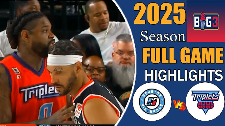 Houston Rig Hands vsTriplets Full Game Highlights | 2025 Big 3  | Big3 season 2025 | Big3 season 8