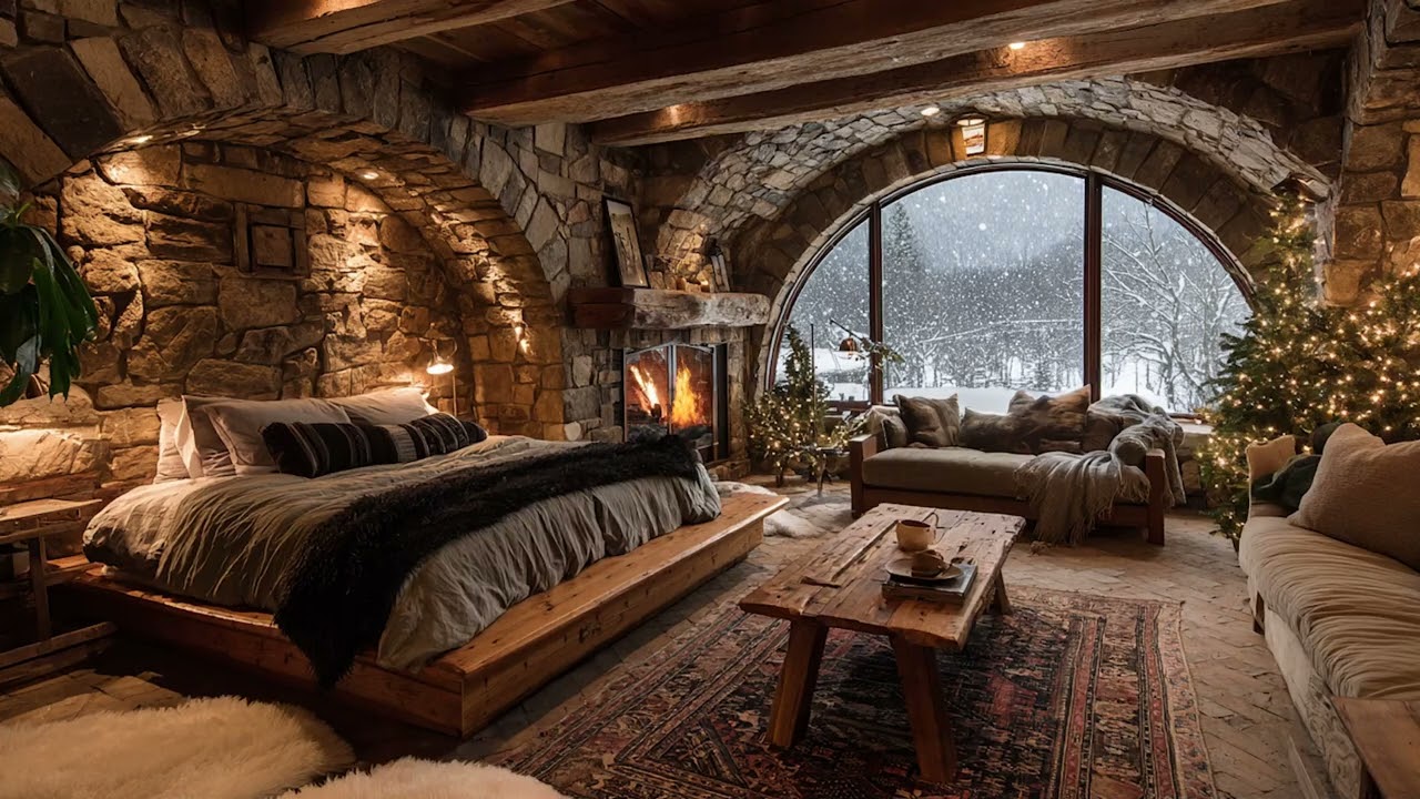 Beautiful Snowy Christmas Ambience 🎄Instrumental Christmas Music 🌲🎁 Christmas Ambience 2026