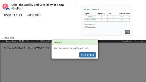 Label the Quality and Credibility of a URL (English) uhrs hitapp qualification test| uhrs tips💡தமிழ்