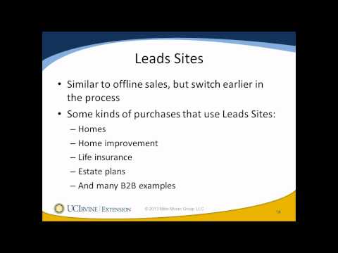 Web Site Goals - Lecture 4 for UCI Extension SEO