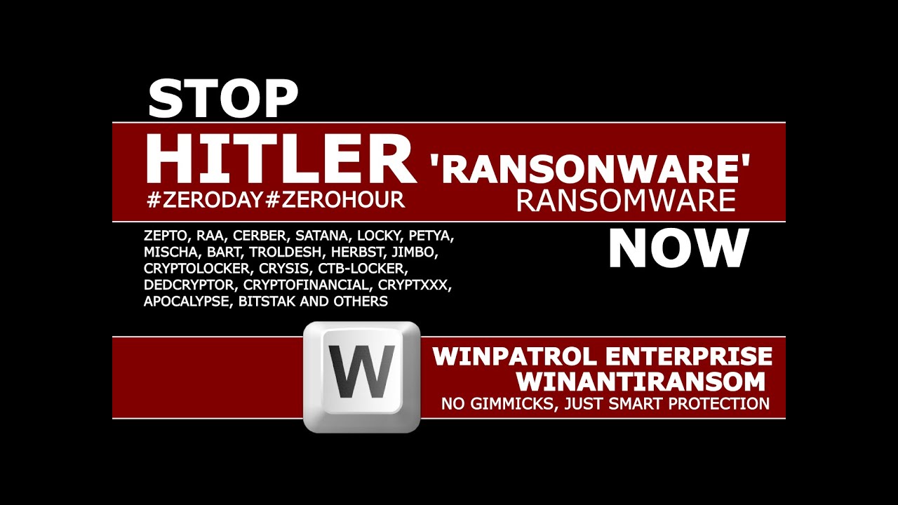 HITLER 'RANSONWARE' versus WINPATROL ENTERPRISE - YouTube