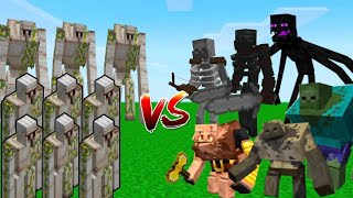 IRON GOLEM ARMY VS ALL MUTANT MOB ARMY | Minecraft Mob Battle