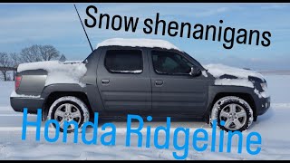 Honda Ridgeline , snow action , Donuts