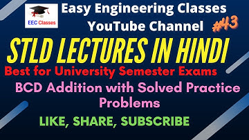 BCD Arithmetic - BCD Addition with Practice Problems | #STLD #DigitalElectronics Lectures in Hindi