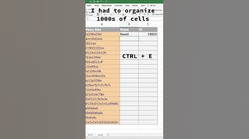 How to organize messy data in excel #data #excel #exceltips #exceltipsandtricks #exceltricks #va #en