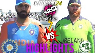T20 WORLD CUP | INDIA 🇮🇳 VS IRELAND 🇮🇪CRICKET 24 PS5 GAMEPLAY