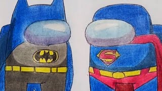 Drawing Among Us in DC characters /shorts/ DC creations