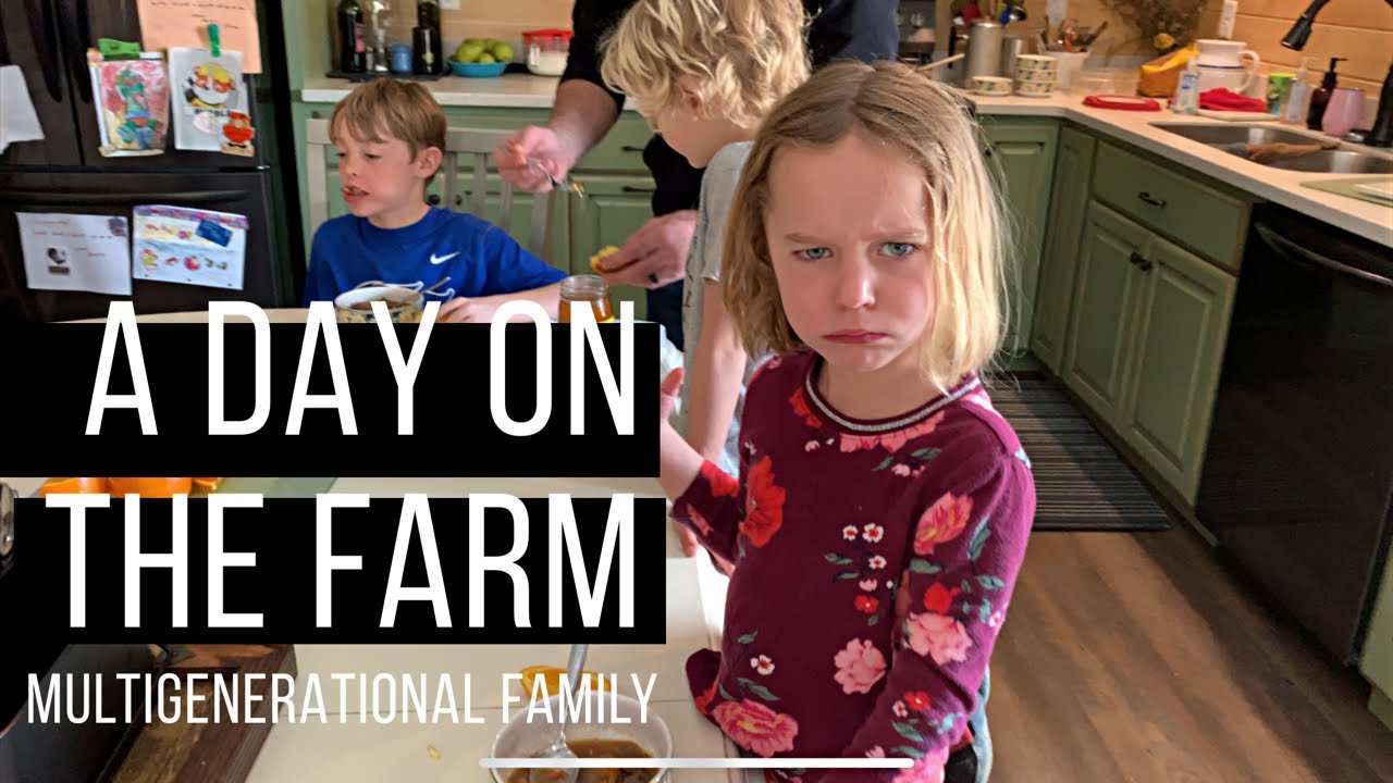 Day in the life//homeschool routine//farm life//large family//multigenerational family