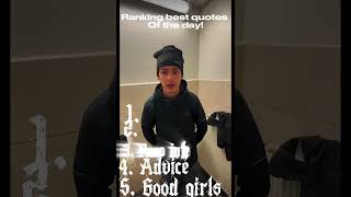 Ranking best quotes of the day