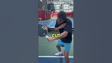 How to Hit Backhand Slice to Return a Serve! 🔪🍕 #pickleball #pickleballtips #shorts