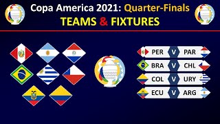 pics Copa America 2021 Fixtures Quarter Final copa america 2021 quarter finals teams schedule fixtures