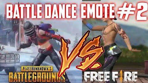 PUBG MOBILE vs FREE FIRE #2 | Battle Dance Emote