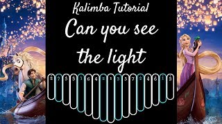 Miniatura del video "【EASY Kalimba Tutorial】I see the light from Tangled"