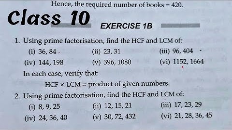 Class 10 Ex 1B Q1 Q2 Real Numbers | RS Aggarwal | Chapter 1 in Hindi | 2022 | CBSE | ICSE | UP Board