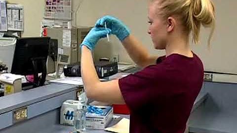 Performing a rapid strep test