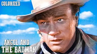 Angel And The Badman Colorized Western Movie In Full Length John Wayne