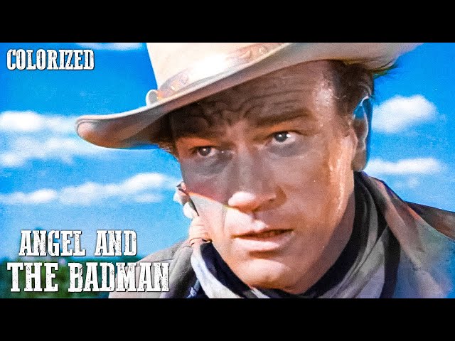 Angel and the Badman | COLORIZED | Western Movie in Full Length | John Wayne class=