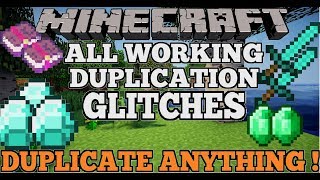 Minecraft All Working Duplication Glitches (Duplicate Anything) by BarnzyMC  79,195 views 4 years ago 14 minutes, 12 seconds