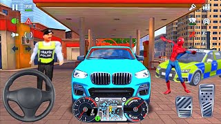 공항으로 운전하기 BMW 럭셔리 SUV 드라이버 뉴욕시 게임 플레이 - Taxi Sim 2020 시뮬레이션 게임하기 screenshot 3