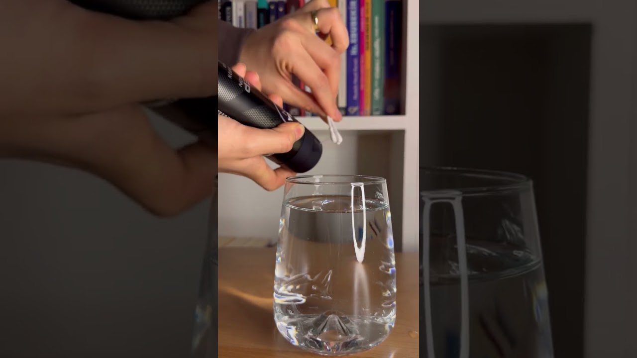 Watch what happens when deodorant meets water! 🔥💦 