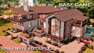 Oakenstead duplex house | BASE GAME  | The Sims 4 Stop motion build | No CC | screenshot 5