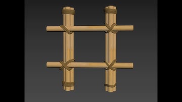 Create Wooden Knot using SPlines with Bezier and Bezier Corner in 3DSMAX