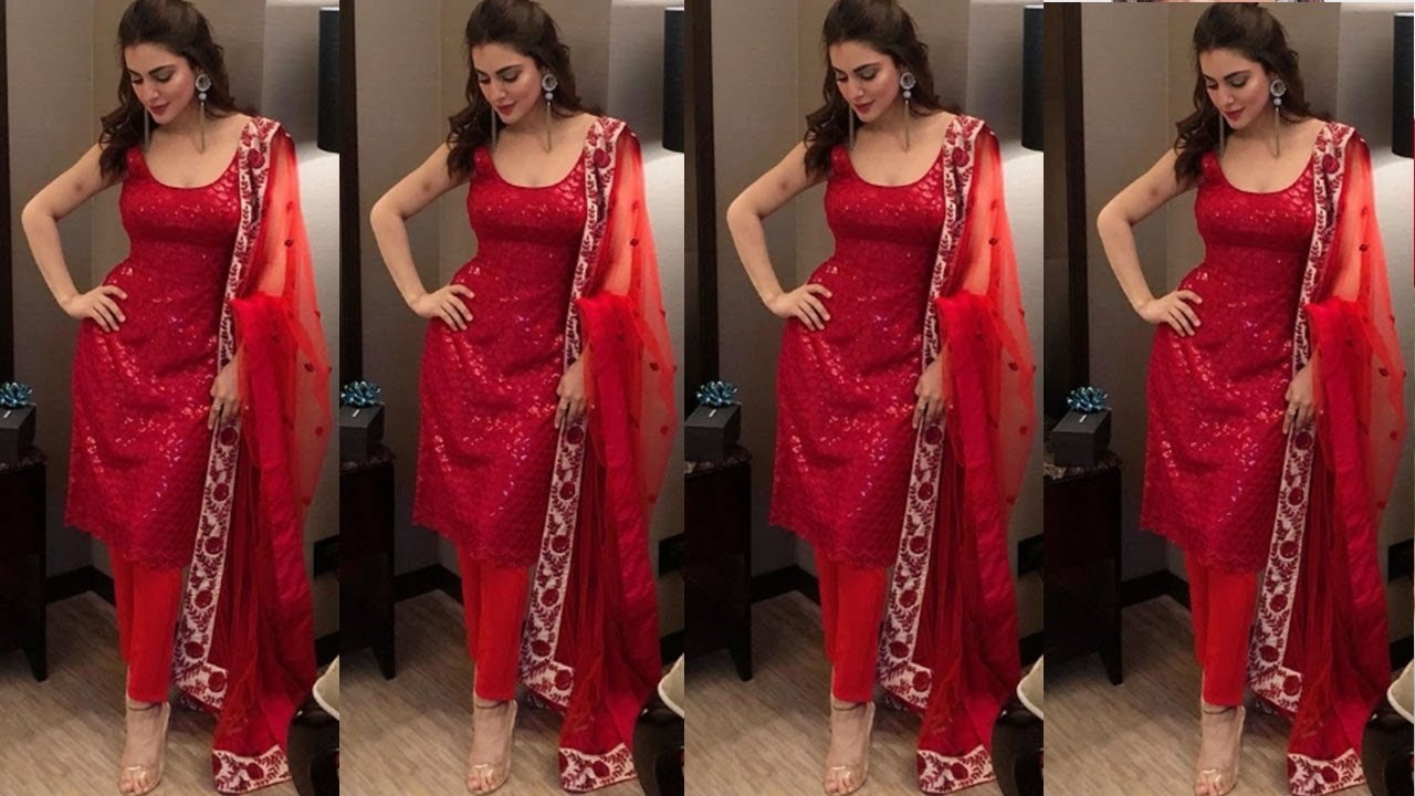 Simple Red Dress Design Pakistani Indian Style / Red Color frock / Simple  Red Kurti 2020 / Red Kurti - YouTube