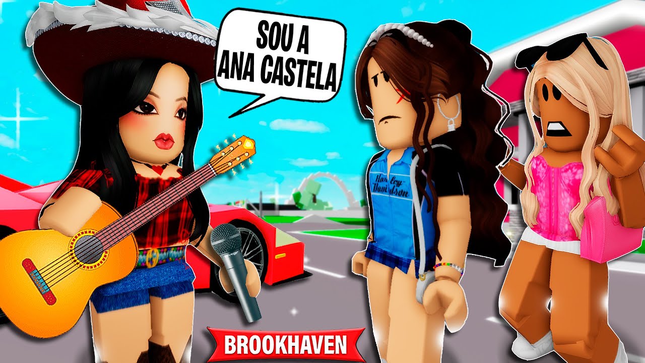 A MENINA que FINGIA SER A ANA CASTELA | Historinhas Brookhaven Roblox | Bibi e Lud