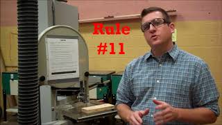 This video is copyrighted by Phil Grigonis. Mr. Grigonis shows students how to safetly use the band saw.