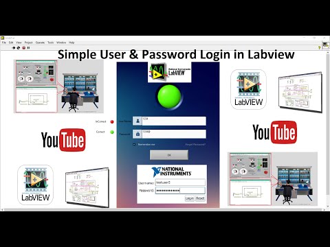 Simple User & Password Login in LabVIEW || Creative Ideas || Electronics ||