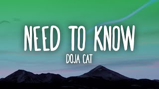 Video thumbnail of "Doja Cat - Need To Know"