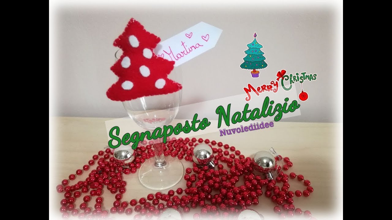 Segnaposto Natalizi Pannolenci.Tutorial Segnaposto Natalizio In Pannolenci Buone Feste A Tutti Youtube