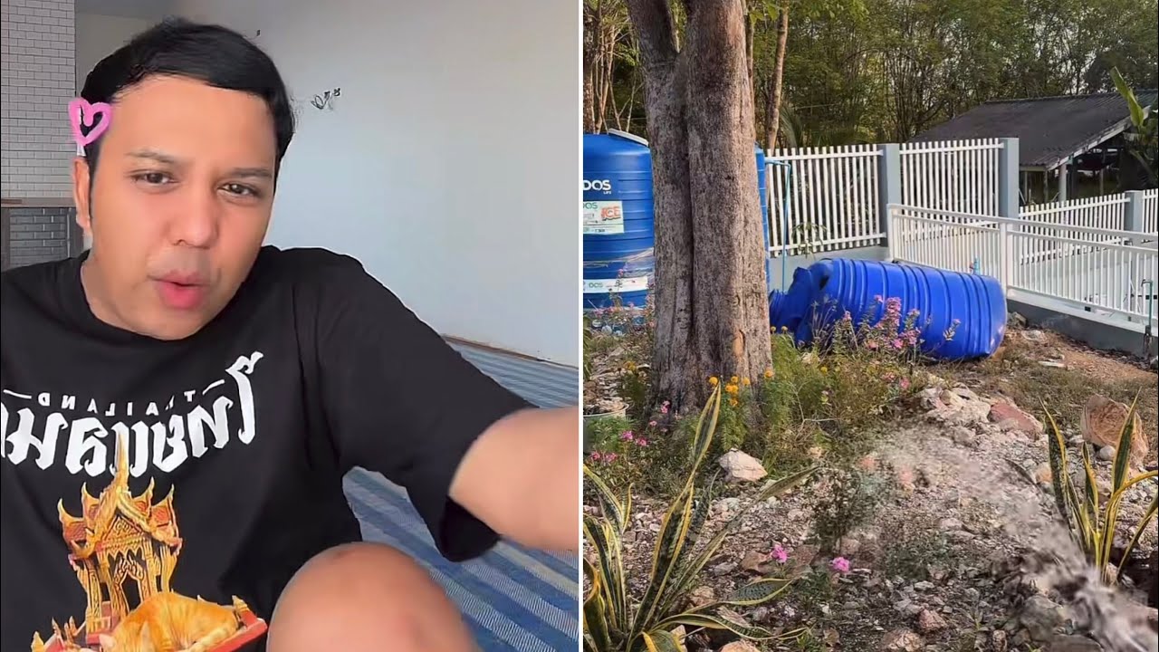 บรรยากาศยามเย็น!! บ้านสวนแพรรี่ รดน้ำต้นไม้ ชุมฉ่ำ!! 