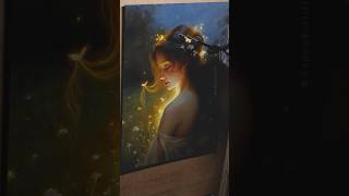 how i made this painting GLOW ✨ #oilpainting #paintingtutorial #arttutorial #painting #lighting