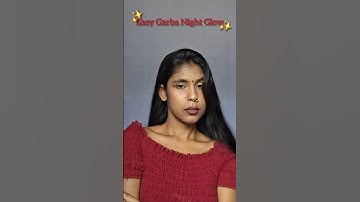 Easy Garba Makeup Look | Navratri 2025✨️👀 #navratri #navratricolours #garbadress #garbamakeuplook