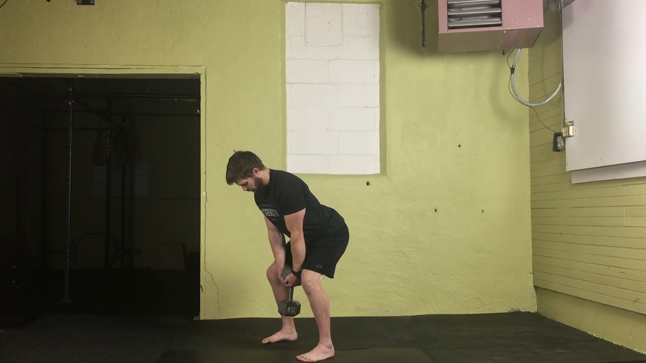 How to do a Dumbbell Deadlift - YouTube