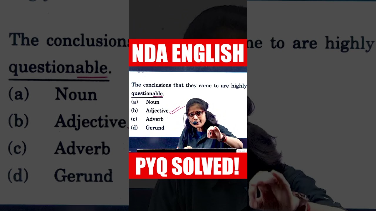 Toppers Wali NDA English Trick! 📖 NDA 2 2025 English 📈 NDA 2 2025 English Tricks  😎 NDA English PYQ