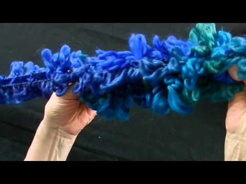 Learn How to Make a Hand-Chain Scarf with Swerve yarn by Red Heart