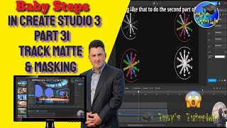 Baby Steps In Create Studio 3 Part 31 Track matte and masking.#createstudio3 #tutorial #animation