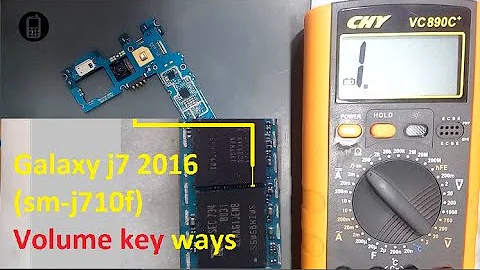 Samsung Galaxy J7 (2016)  Volume Key Ways , sm-j710f Button Volum Jumper