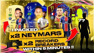 I Packed 2 Neymars + 2 Record Breakers in 5 Minutes of FIFA 21