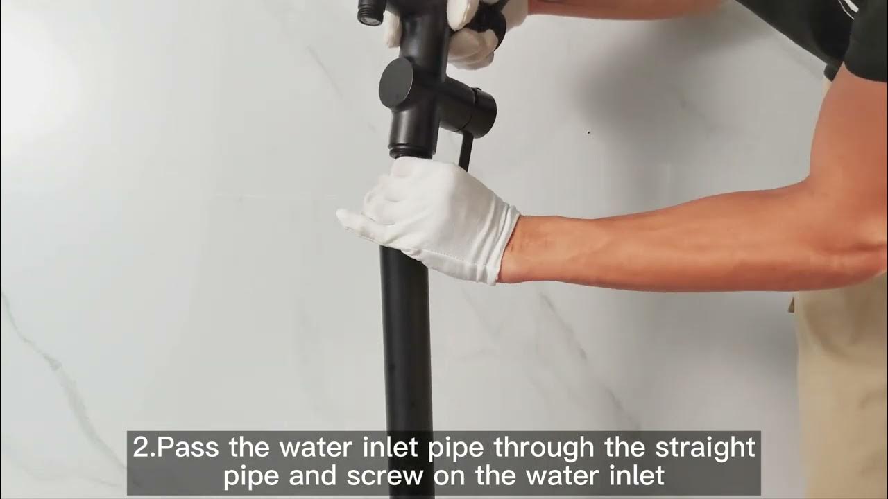 In this video you can see how to install the RBLD0719 bathtub faucet