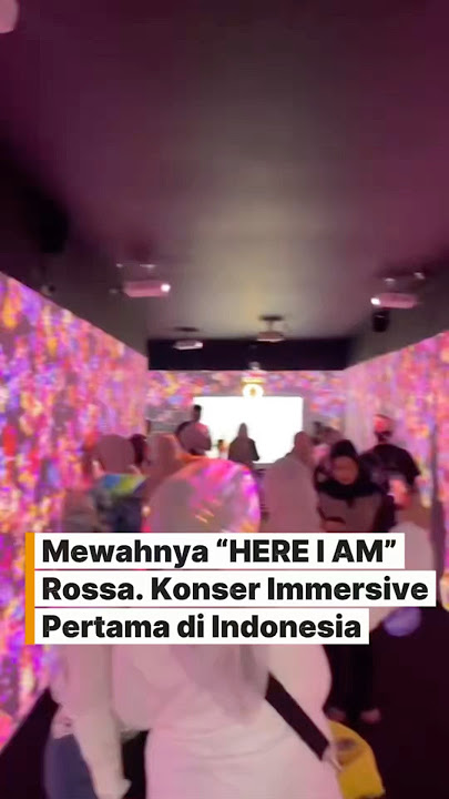 Konser Pertama Penyanyi Indonesia yg punya Immersive Experience 👏👏👏 #HereIAMRossa #KonserRossa