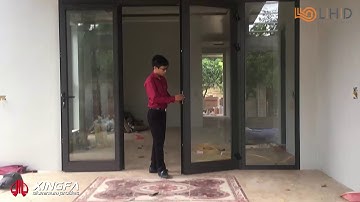 Cửa Đi 2 Cánh Mở Quay Nhôm Xingfa Kết Hợp Vách Kính Cố Định