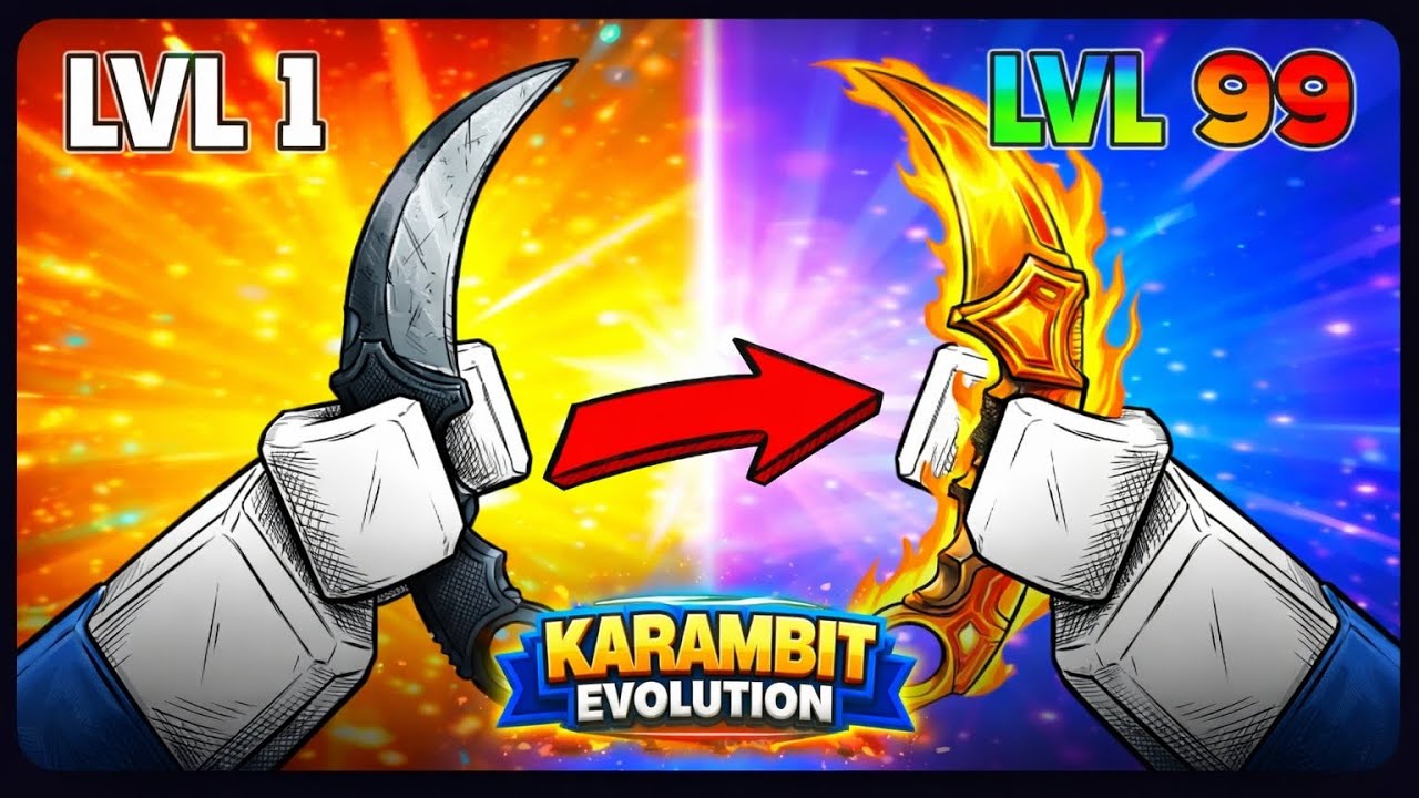 🎮 Level 1 vs Level 99 Karambit (Roblox)