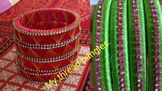 నేను చేసిన silk thread banglesshorts.||My  silk thread bangles collections shorts.
