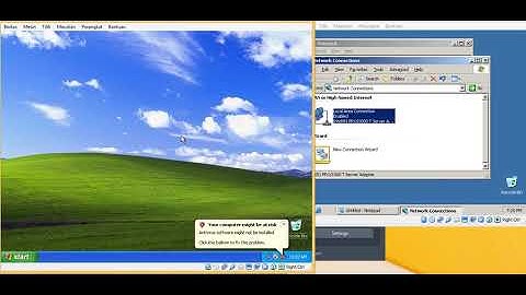 setting IP address client dan server. cek koneksi antar client dan server