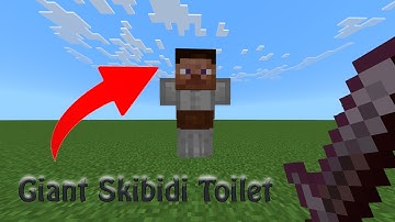 GIANT SKIBIDI TOILET IN MINECRAFT | No Mods Or Addons | Command Block Creation