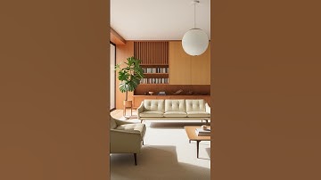 Mid-Century Modern Serenity: A Timeless Living Space