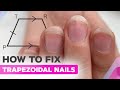 Fixing Wide Trapezoidal Nails | Abstract Chrome Nail Art